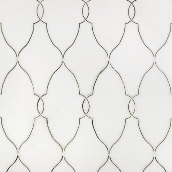 Empress Kaarina – White Thassos With Antique Mirror Line