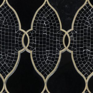 Empress Anastasia - Black Jade With Brass Line