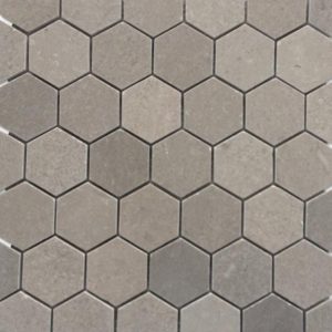 Lady Gray Hexagon 2" Honed
