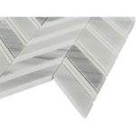 Chevron Weave – Cipollino With Thassos Strips