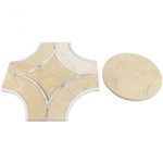 Crema Marfil With Calacutta Line & Crema Marfil Circle