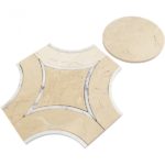 Crema Marfil With Calacutta Line & Crema Marfil Circle