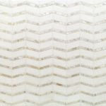 Heraldry White Thassos With Mother Of Pearl Line
