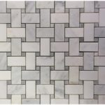 Basket Weave Asian Statuary Honed With Lady Gray Dot
