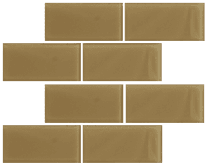 Dune 3" x 6" Subway Glass