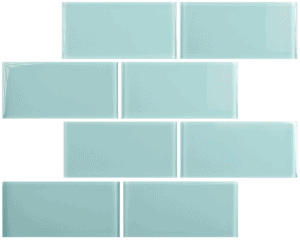 Marine Mist 3" x 6" Subway Glass