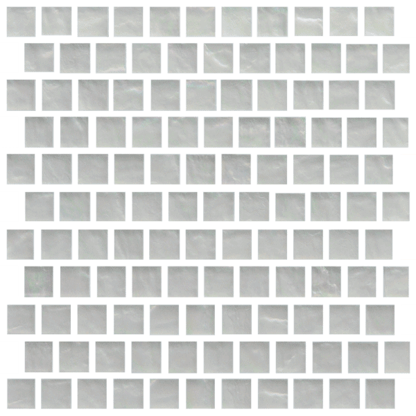 White Cosmo 1″ x 1″ Offset