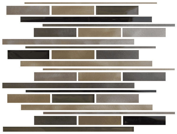 Artic Boom Random Linear Metal Mosaic
