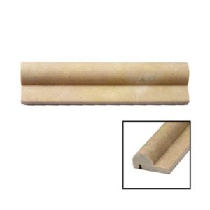 Stone Brushed Chair Rail 2 x 8 Crema Marfil