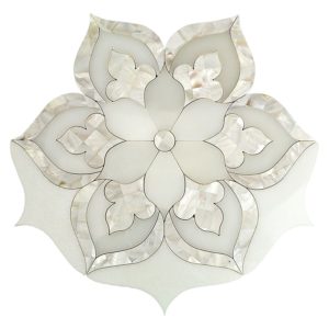 Mj Juliet - White Thassos, Royal White & Mother Of Pearl