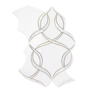 MJ Cordelia – White Thassos & Mother of Pearl