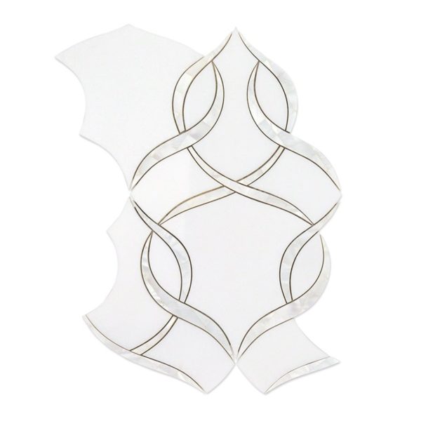 MJ Cordelia – White Thassos & Mother of Pearl
