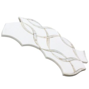 MJ Cordelia – White Thassos & Mother of Pearl