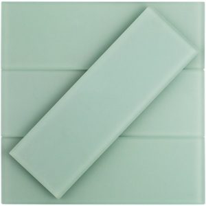 Crystal Seafoam Green 4 x 12 Frosted