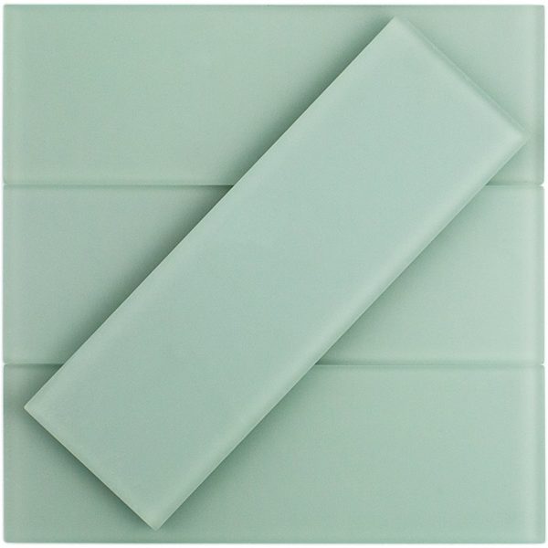 Crystal Seafoam Green 4 x 12 Frosted