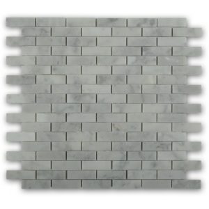 White Carrara 1 / 2 x 2 Brick