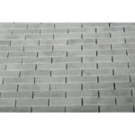 White Carrara 1 / 2 x 2 Brick