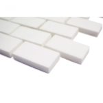 White Thassos 1 x 2 Brick