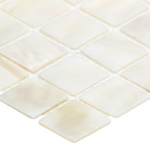 Pearl White Flat 1 x 1 Squares