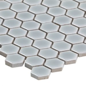 Simple Rimmed Hexagon Mist Gray