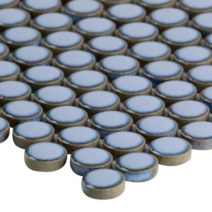 Simple Rimmed Penny Rounds Azure