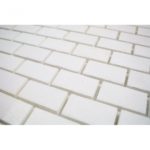 White Thassos 1 x 2 Brick
