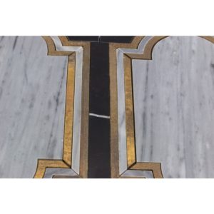 Ornato Messina – Bardiglio Imperial, Brass & Black Jade