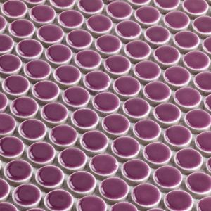 Simple Rimmed Penny Rounds Plum