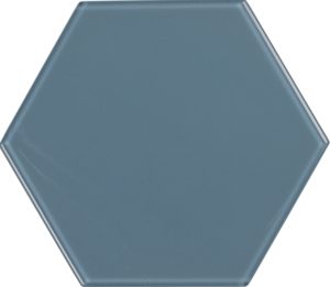 8" Glass Hexagon - Downpour