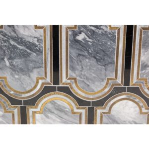 Ornato Messina – Bardiglio Imperial, Brass & Black Jade