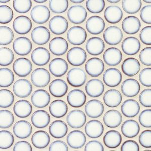 Simple Rimmed Penny Rounds Vintage White