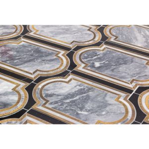 Ornato Messina – Bardiglio Imperial, Brass & Black Jade