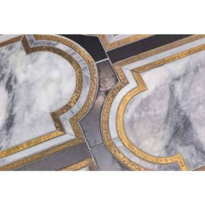 Ornato Messina – Bardiglio Imperial, Brass & Black Jade