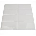 White Thassos Beveled Edge 3 x 6 Polished