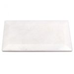 White Thassos Beveled Edge 3 x 6 Polished