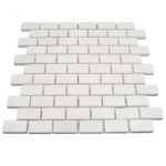 White Thassos 1 x 2 Brick