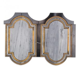 Ornato Messina – Bardiglio Imperial, Brass & Black Jade