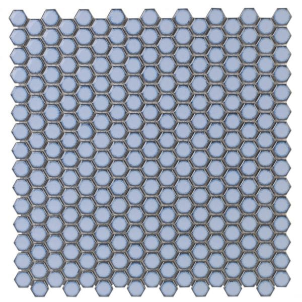 Simple Rimmed Hexagon Azure