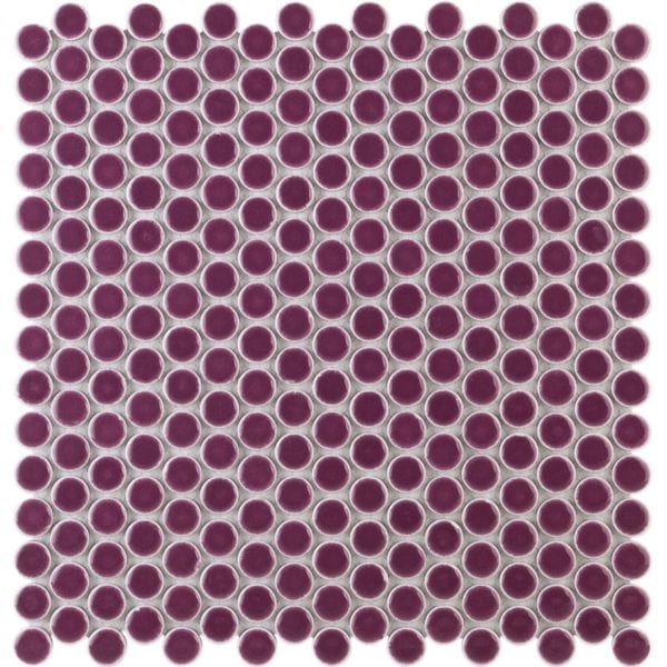 Simple Rimmed Penny Rounds Plum