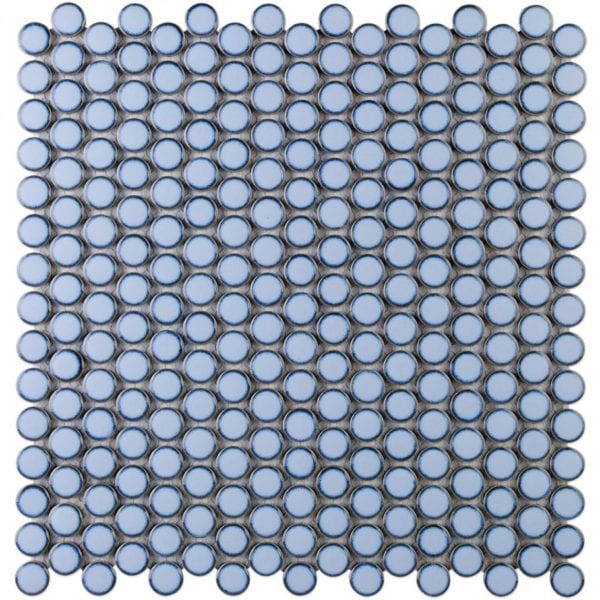 Simple Rimmed Penny Rounds Azure