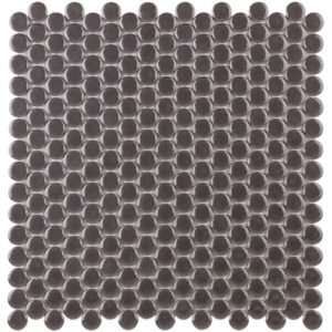 Simple Rimmed Penny Rounds Charcoal