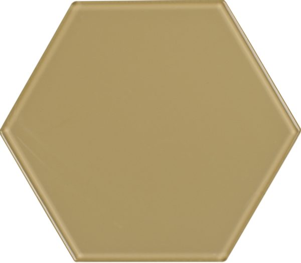 8″ Glass Hexagon Sand Dollar