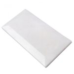 White Thassos Beveled Edge 3 x 6 Polished