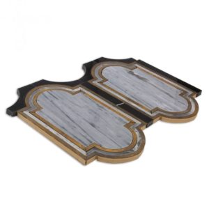 Ornato Messina – Bardiglio Imperial, Brass & Black Jade
