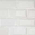 White Thassos Beveled Edge 3 x 6 Polished