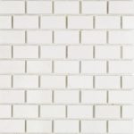 White Thassos 1 x 2 Brick