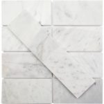 White Carrara 3 x 6 Polished