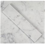 Stone Brushed 2 x 8 White Carrara