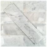 Beveled White Carrara 3 x 6 Polished
