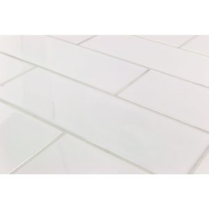 Everyday 4 x 12 White Ceramic Tile